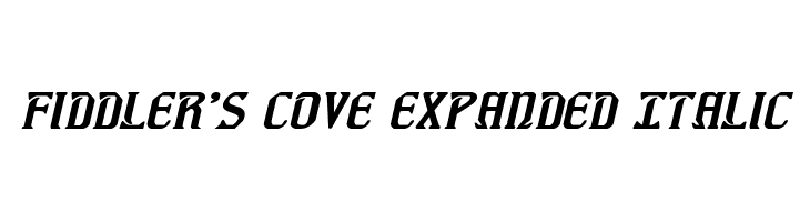 Fiddler's Cove Expanded Italic Font