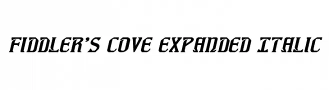Fiddler's Cove Expanded Italic  Frei Schriftart Herunterladen
