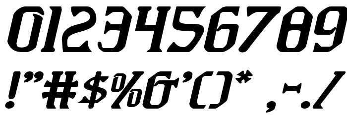 Fiddler's Cove Expanded Italic Font OTHER CHARS