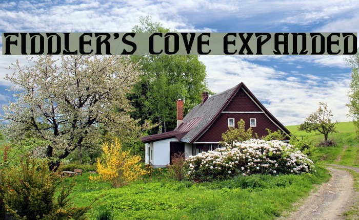 Fiddler's Cove Expanded Font examples