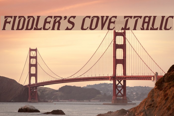 Fiddler's Cove Italic Font examples