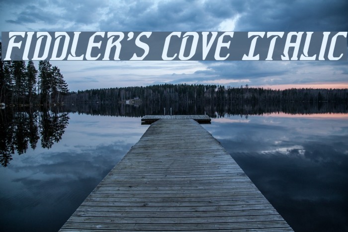 Fiddler's Cove Italic Font examples