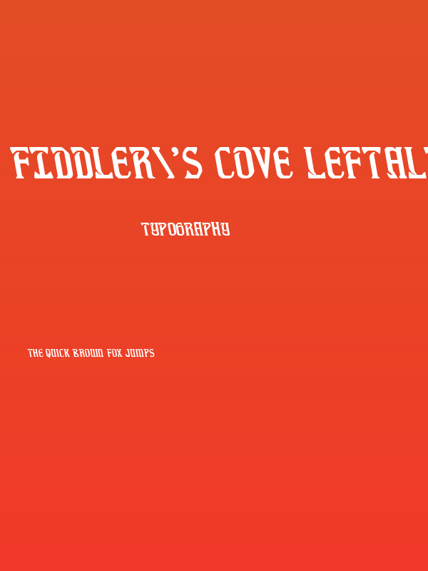 Fiddler's Cove Leftalic Poster