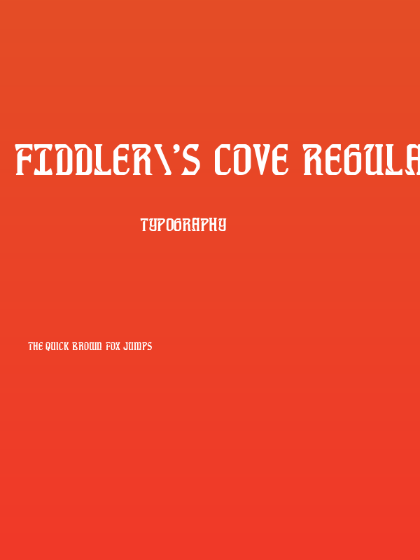 Fiddler's Cove Regular Poster