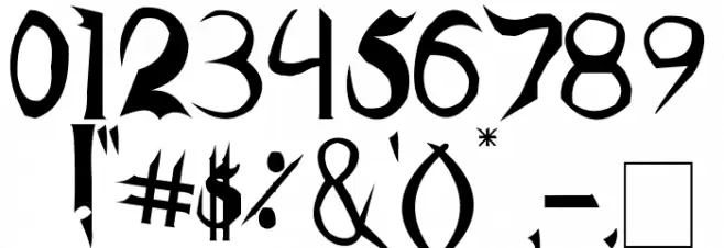 Fiddums Family Font OTHER CHARS