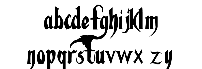 Fiddums Family Font LOWERCASE