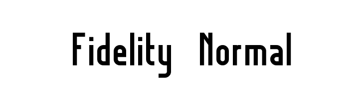 Fidelity  Normal  font caratteri gratis