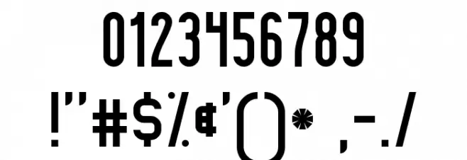 Fidelity  Normal Font OTHER CHARS