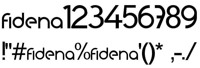 Fidena Font OTHER CHARS
