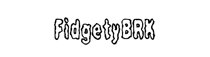 Fidgety BRK  免费字体下载
