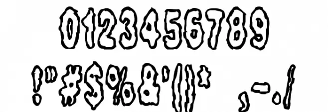 Fidgety BRK Font OTHER CHARS