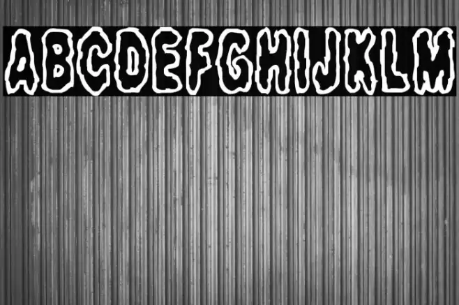 Fidgety BRK Font examples