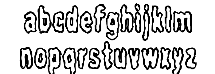 Fidgety BRK フォント 小文字