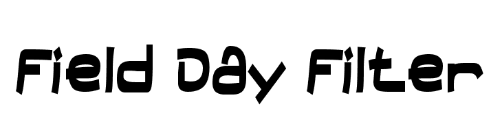 Field Day Filter Font