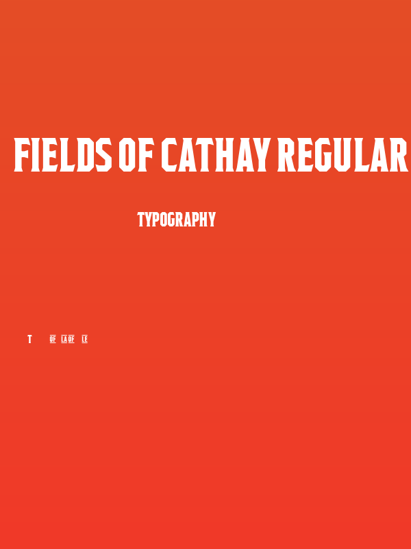 Fields of Cathay Regular Poster