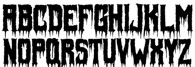 Fiendish Font UPPERCASE