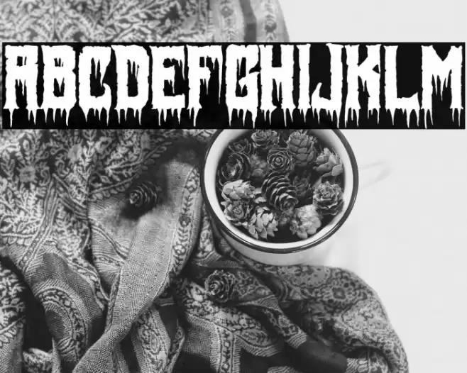 Fiendish Font examples