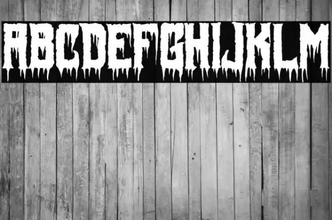 Fiendish Font examples