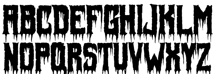 Fiendish Schriftart Kleinbuchstaben