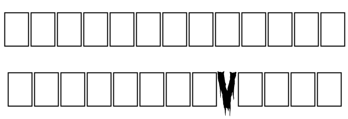 Fiendish Font LOWERCASE