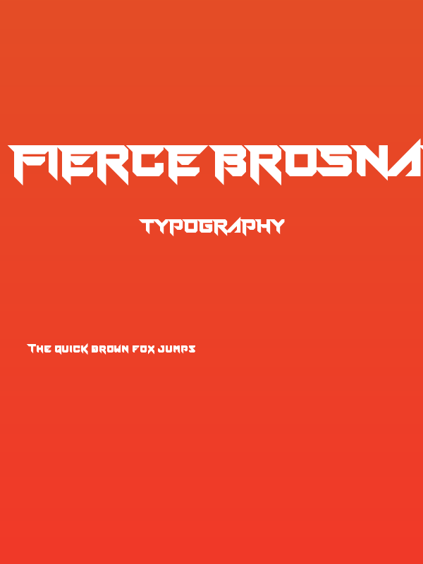 Fierce Brosnan Poster