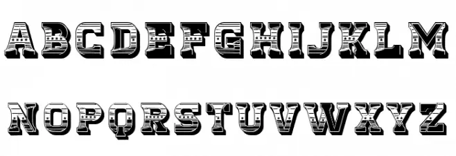 Fierce Regular Шрифта ВЕРХНИЙ