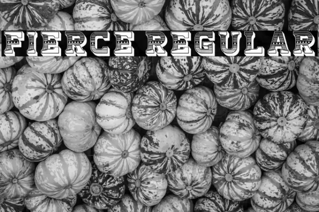 Fierce Regular Font examples