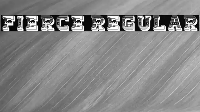 Fierce Regular Font examples