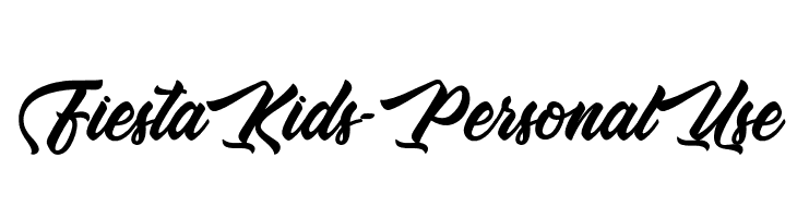 Fiesta Kids - Personal Use  Free Fonts Download