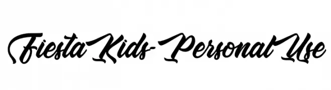 Fiesta Kids - Personal Use  Frei Schriftart Herunterladen