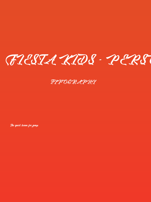 Fiesta Kids - Personal Use Poster