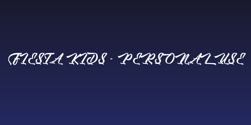 Fiesta Kids - Personal Use Social Header
