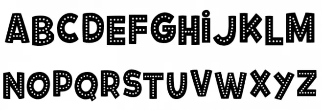 Fiesta Rumba Font Litere mari