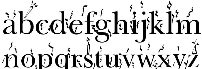 Fiesta Win95 Font LOWERCASE