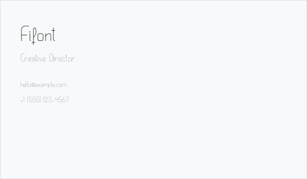 Fifont Business Card