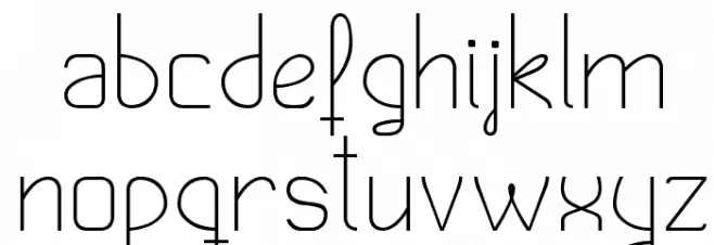 Fifont 字体 小写
