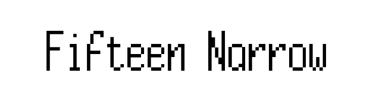 Fifteen Narrow  フリーフォントのダウンロード