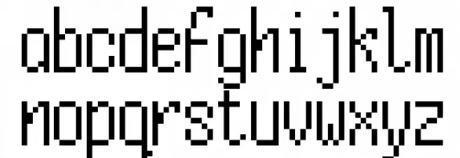 Fifteen Narrow Font Litere mici