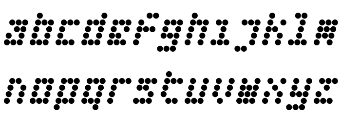 Fifteen Okay Slanted Font LOWERCASE