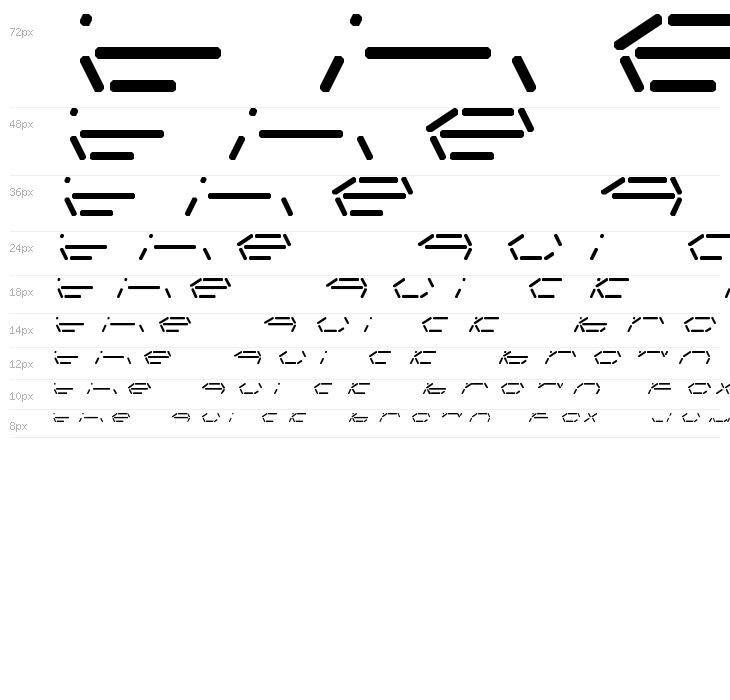 Fifteen Segment Rush Mono LDR Regular Waterfall