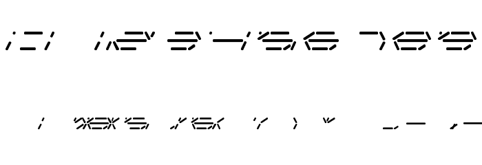 Fifteen Segment Rush Regular LDR Regular Font OTHER CHARS