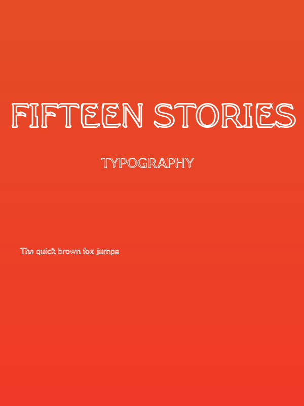 Fifteen Stories Poster
