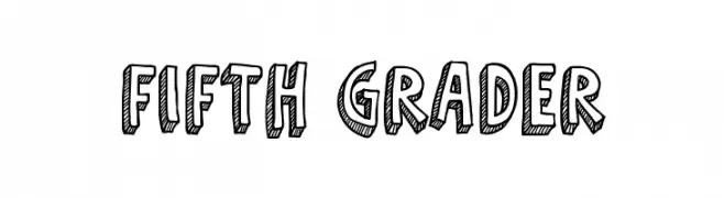 Fifth Grader  Frei Schriftart Herunterladen