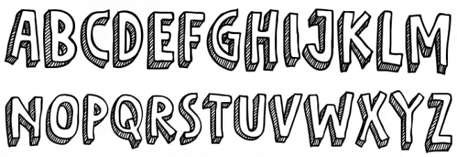 Fifth Grader Schriftart Groß