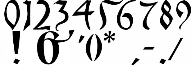 FifthCenturyCaps Font OTHER CHARS