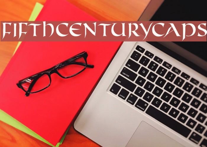 FifthCenturyCaps Font examples