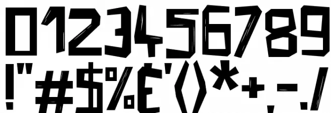 Fifties Movies Font OTHER CHARS