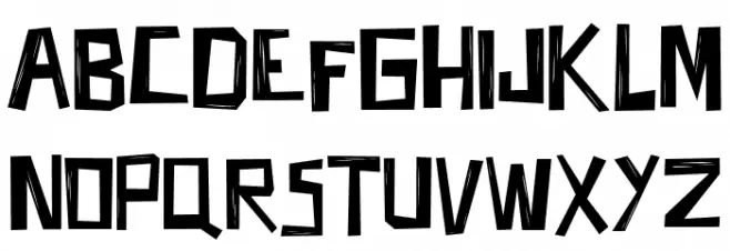 Fifties Movies Font Litere mari