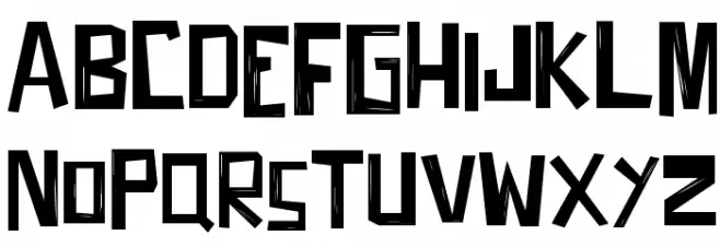 Fifties Movies Caratteri MINUSCOLO