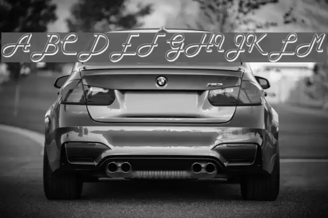 FiftiesHollow Font examples